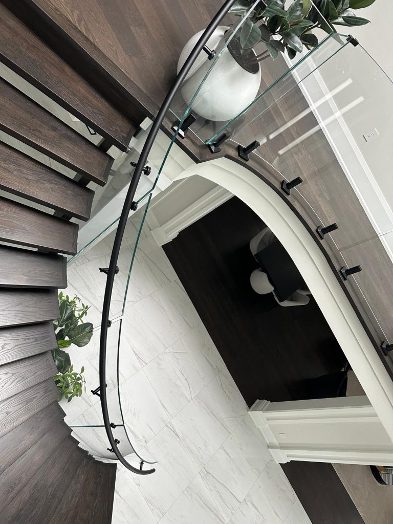 Bonafide Glass Curved Railings two
